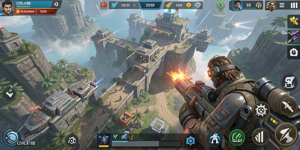 Tampilan gameplay epik CORLA188 dalam skenario SLG.