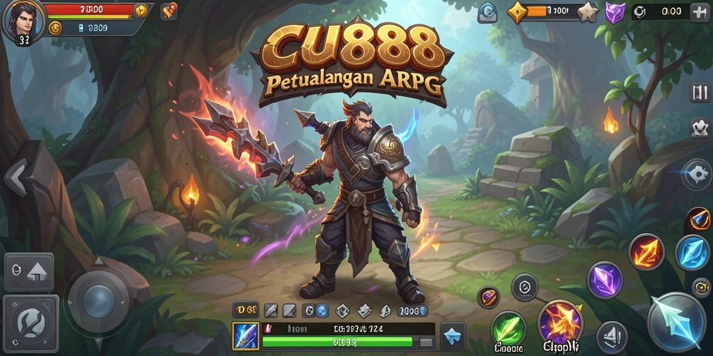 Tampilan gameplay CU888 yang mendebarkan dalam dunia ARPG.