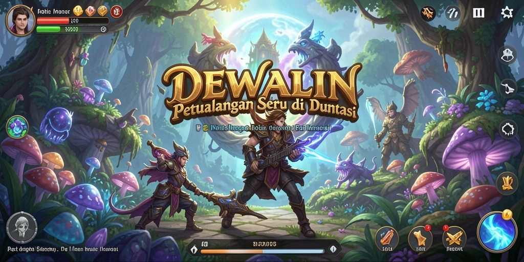 Tangkapan layar DEWALIN menampilkan aksi mendebarkan dalam petualangan.