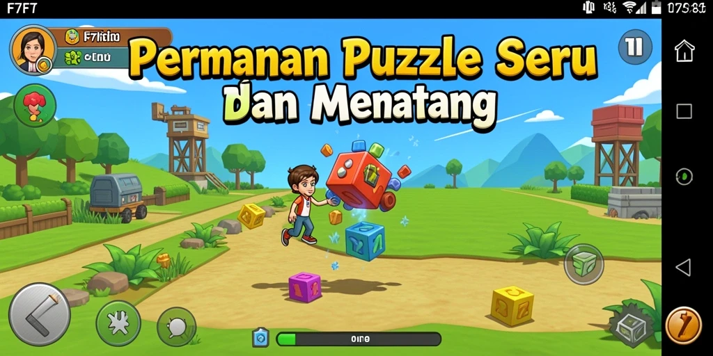 Screenshot game F7F7 menunjukkan teka-teki menarik dan gameplay yang dinamis.