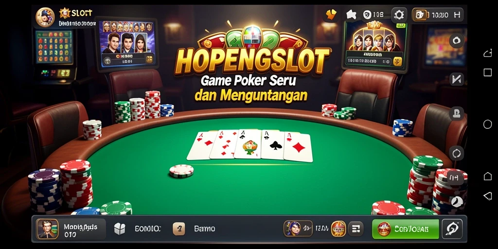 Tampilan screenshot HOPENGSLOT yang seru dan penuh aksi dalam permainan Poker.