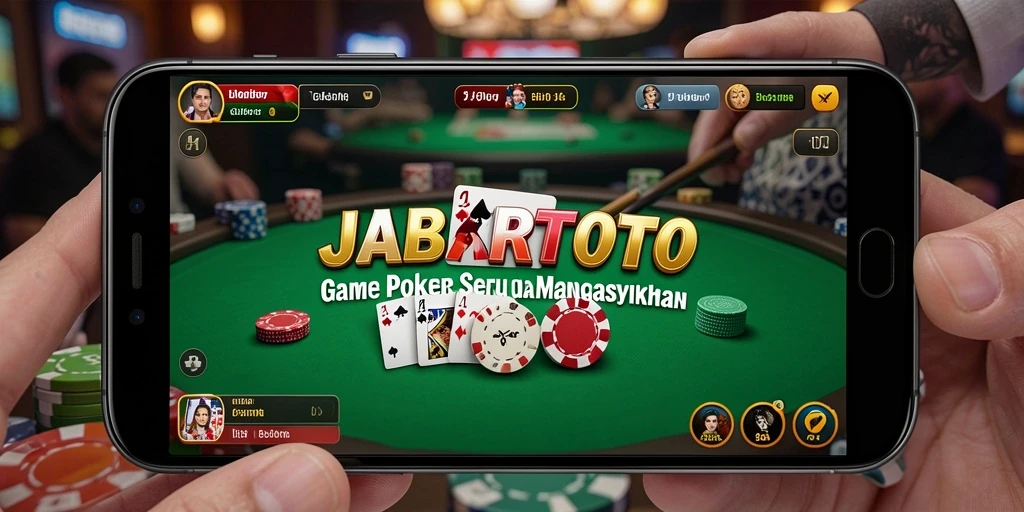 Tampilan menarik dari gameplay Poker di JABARTOTO.