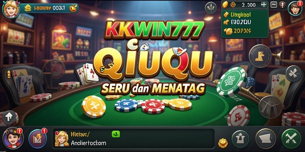 Tangkapan layar gameplay QiuQiu di KKWIN777 menunjukkan aksi seru.