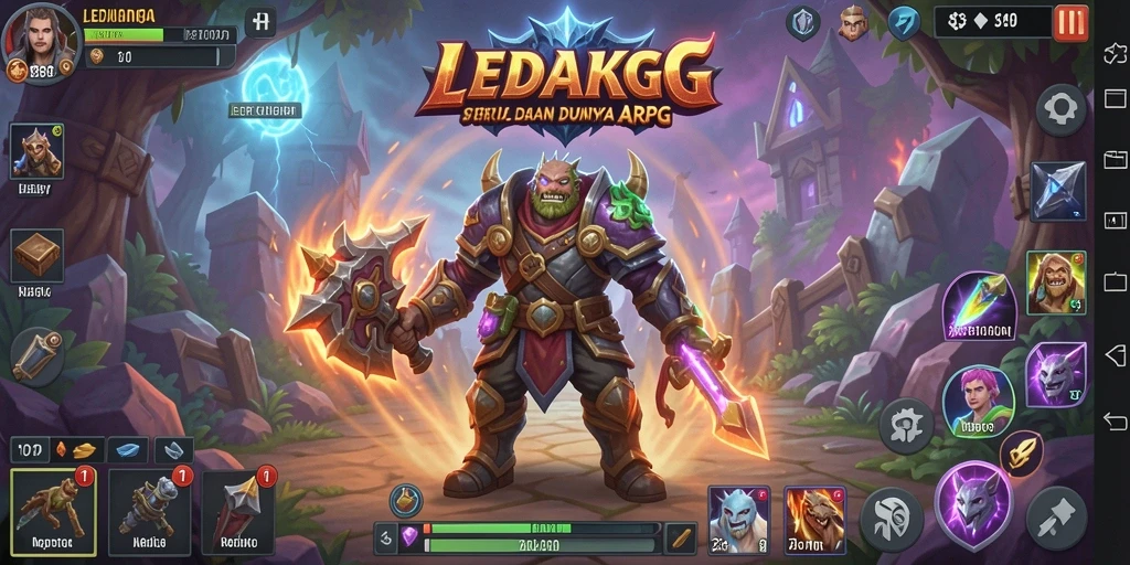 Tampilan menarik gameplay ARPG LEDAKGG dengan petualangan yang mendebarkan.
