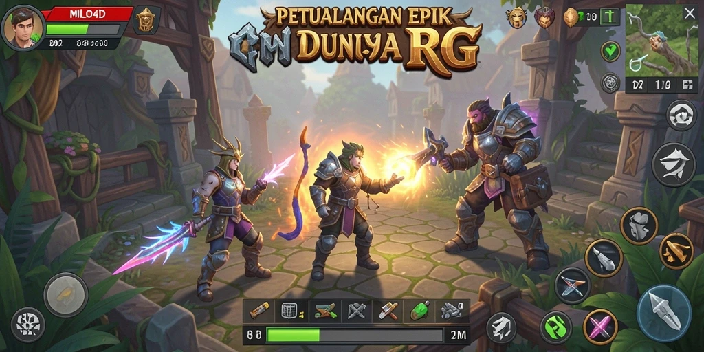 Tampilan gameplay mendebarkan dari <strong>MILO4D</strong> dalam dunia RPG yang luas.