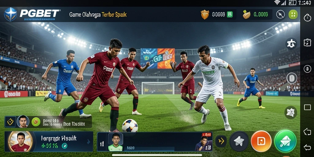 Screenshot PGBET menampilkan aksi seru dalam pertandingan olahraga.