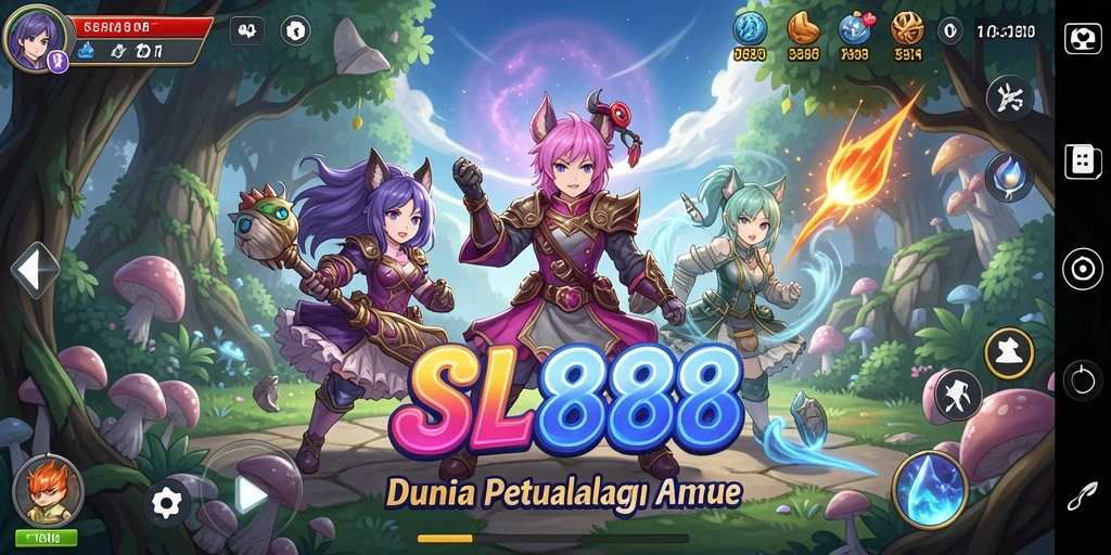 Tampilan menarik dari gameplay SL888 dengan nuansa anime yang khas.