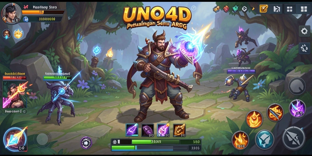 Tampilan gameplay seru dalam dunia fantasi ARPG.