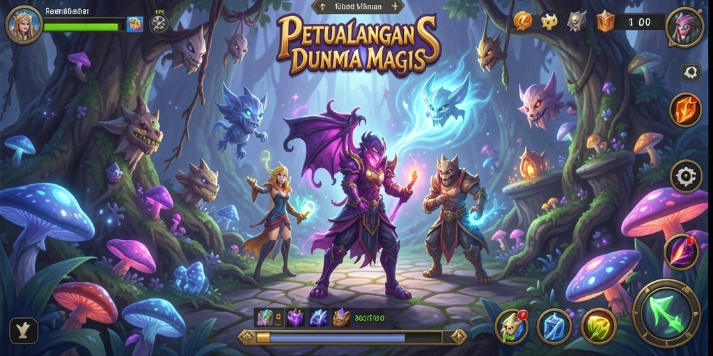 Gameplay seru di dunia magis dengan berbagai misi menantang.