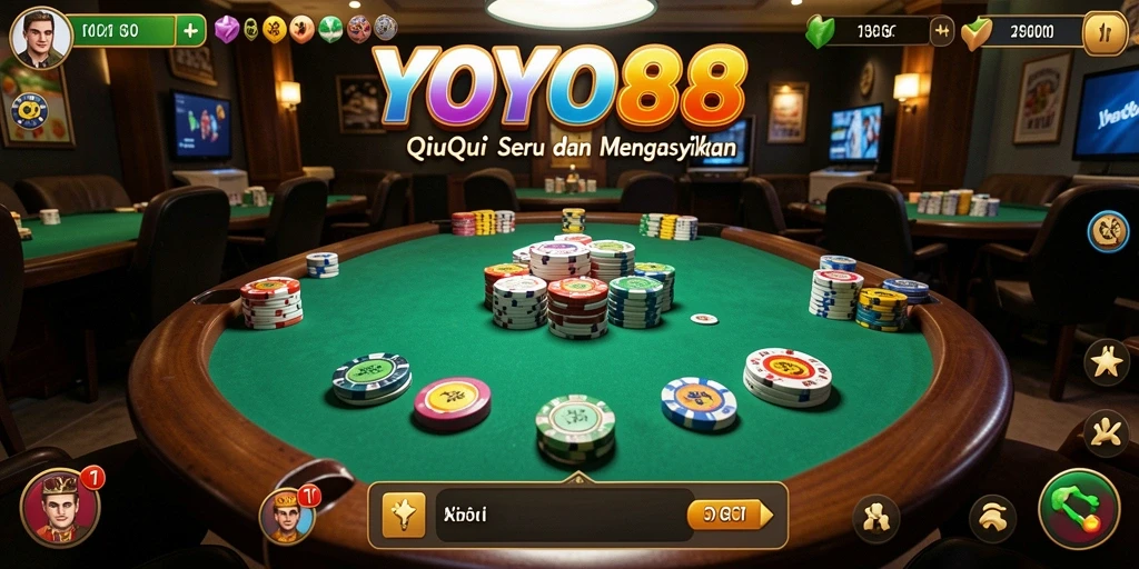 Tampilan gameplay QiuQiu yang menarik di YOYO88.